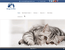 Tablet Screenshot of chicagocatclinic.com